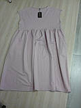 Плаття вільного крою льон 54 розмір пудра, фото 2