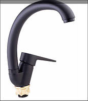 Змішувач для кухні Nicole 008F (k35) Black Lidz
