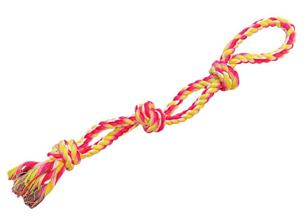 Великий канат із 3 вузлами для собак, 60 см, фото 1