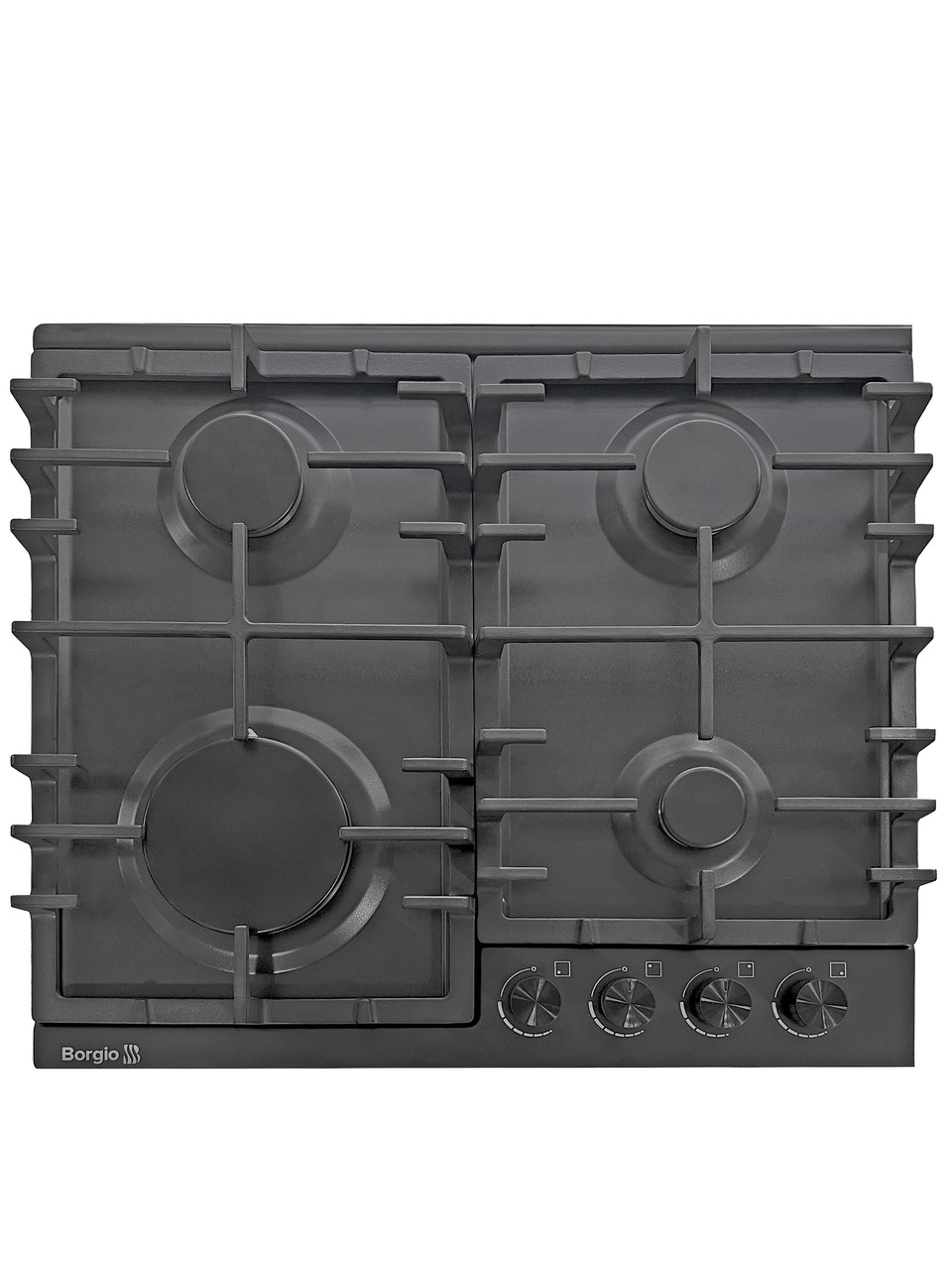 Варильна поверхня газова BORGIO DR 6340-15 BLACK MATT ENAMELLED