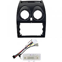 Перехідний штатний комплект із проводкою до Android магнітоли Nissan Qashqai 2008-2015 Type 1