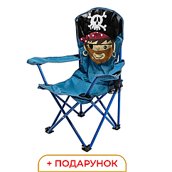 Дитяче туристичне крісло 34×58×65 см стільчик для хлопчика на природу у подарунок Синій Lugi Kemping