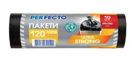 Пакети для сміття 120л*10шт LDPE  ТМ Perfecto