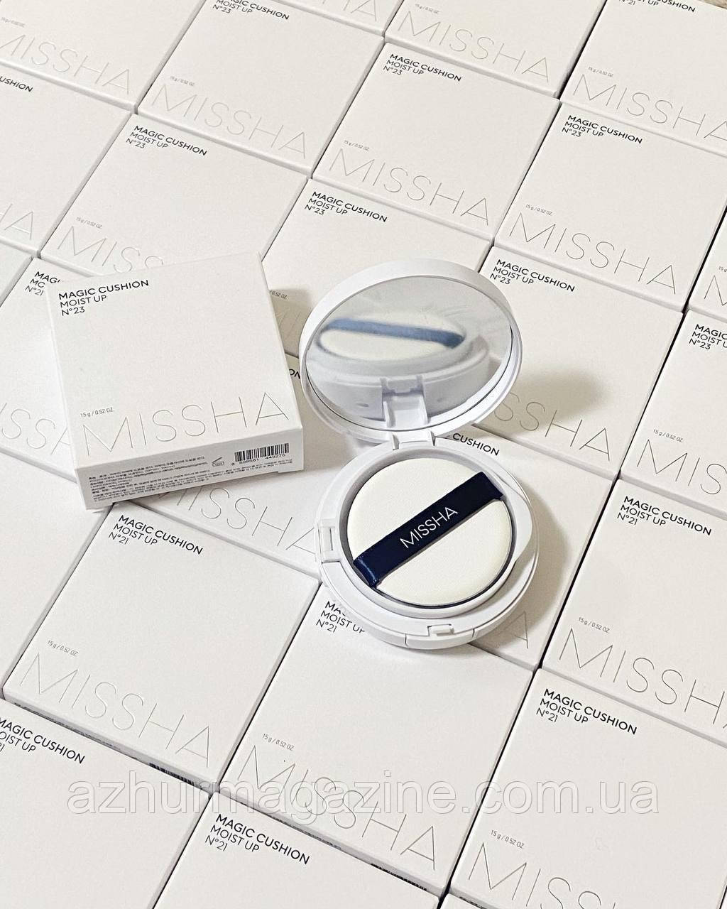 Зволожуючий тонуючий кушон Missha Magic Cushion Moist UP 21 тон 15 мл