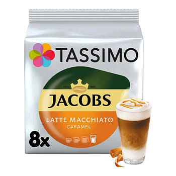 Кава в капсулах Tassimo Jacobs Latte Macchiato Caramel, 8 шт.