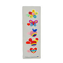 Аксесуари для дівчаток CEL-2414, 5 заколок, світяться, мікс видів, батарейки в комплекті, фото 3