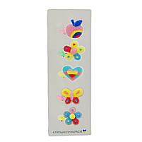 Аксесуари для дівчаток CEL-2414, 5 заколок, світяться, мікс видів, батарейки в комплекті, фото 4