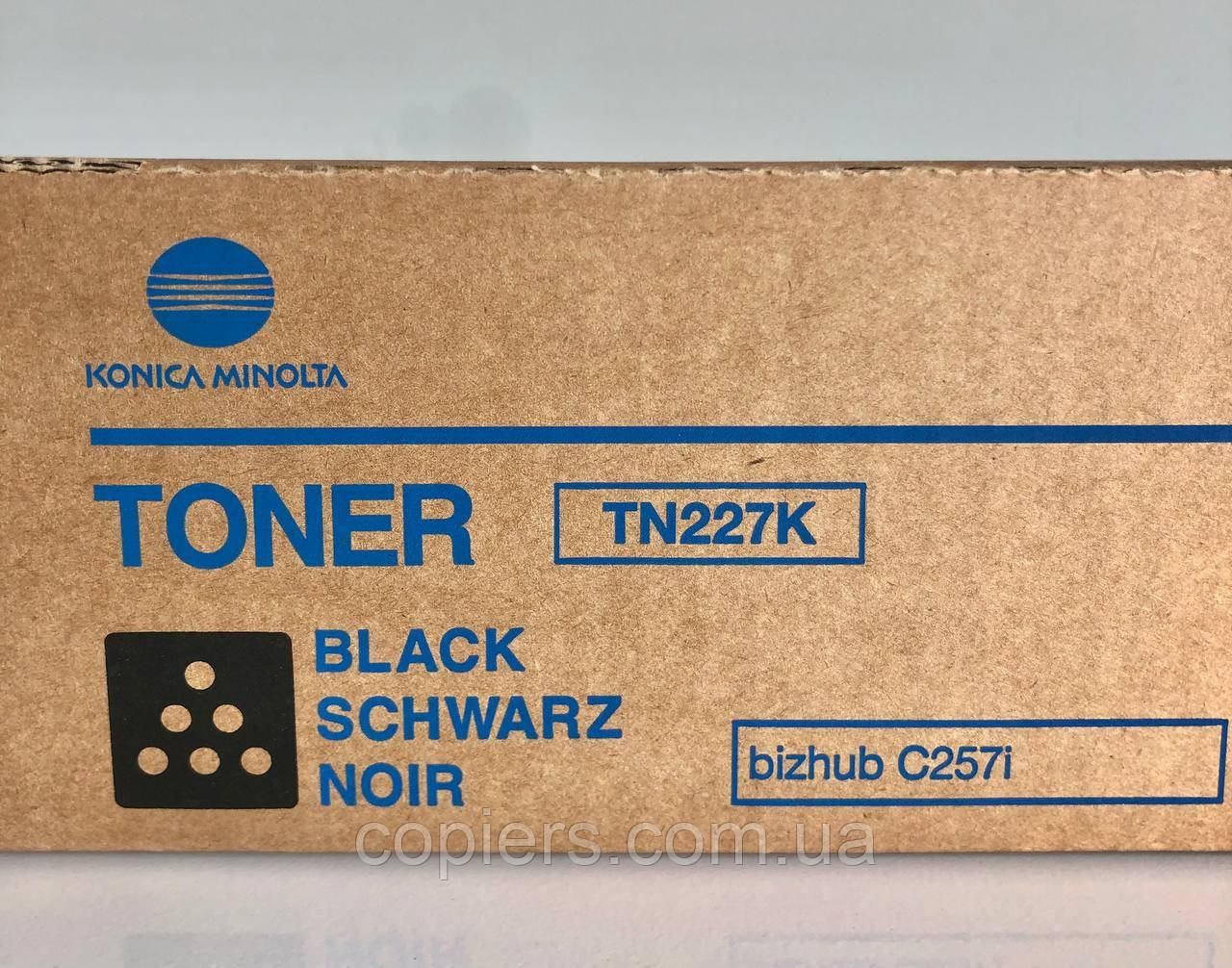 Тонер картридж TN227K (black) bizhub C257i оригінал, ACVH150, TN-227K