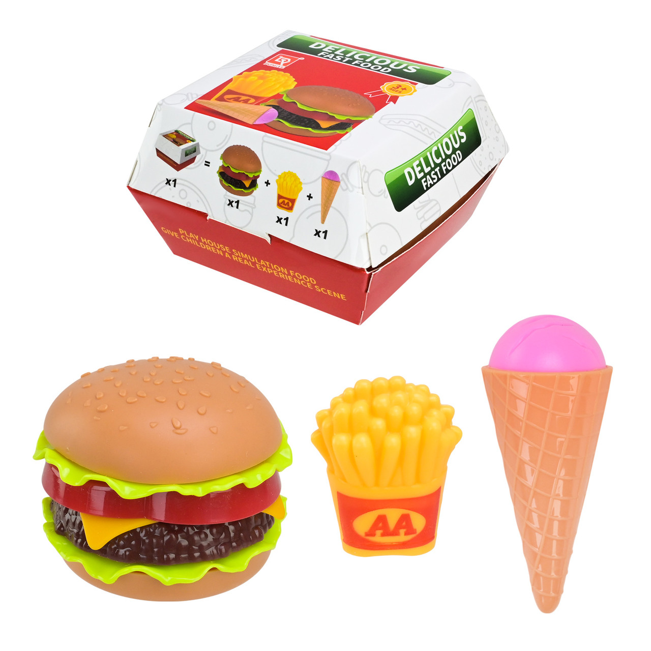 Ігровий набір Продукты 185-91 гамбургер розбірний, фото 1