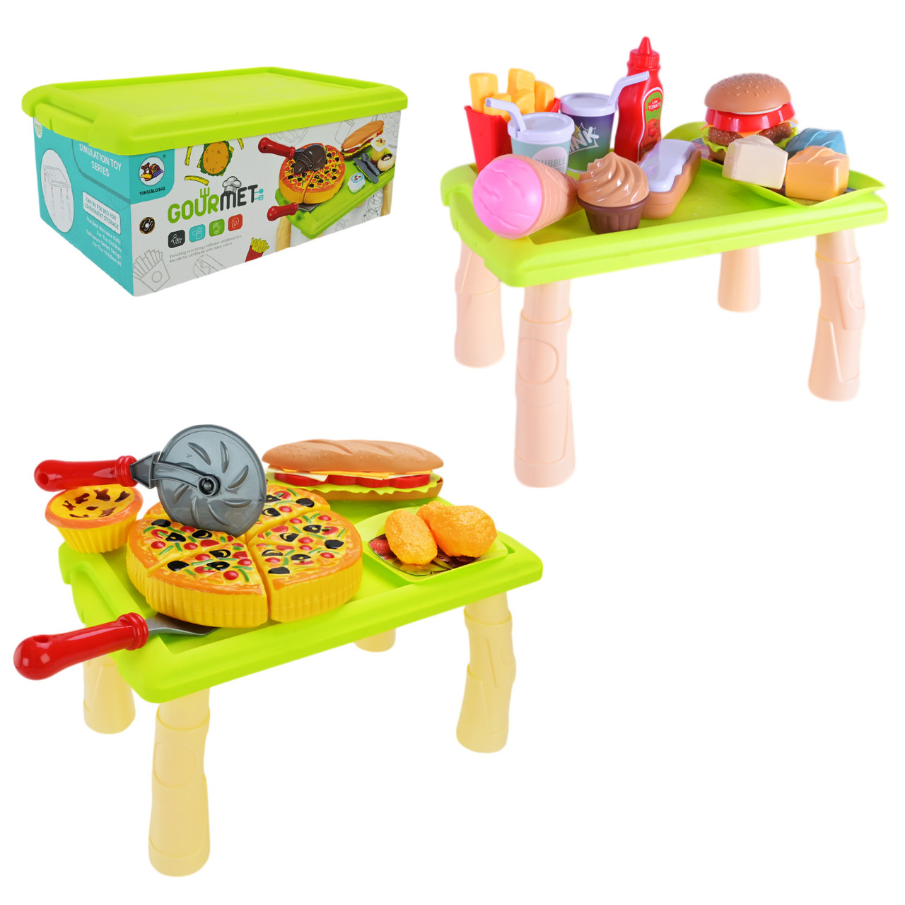 Ігровий набір Продукты 3000-7/8, що розкладається в стіл 2 види, фото 1