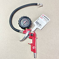 Пістолет для підкачування коліс із манометром 63 мм пневматичний. INTERTOOL PT-0504