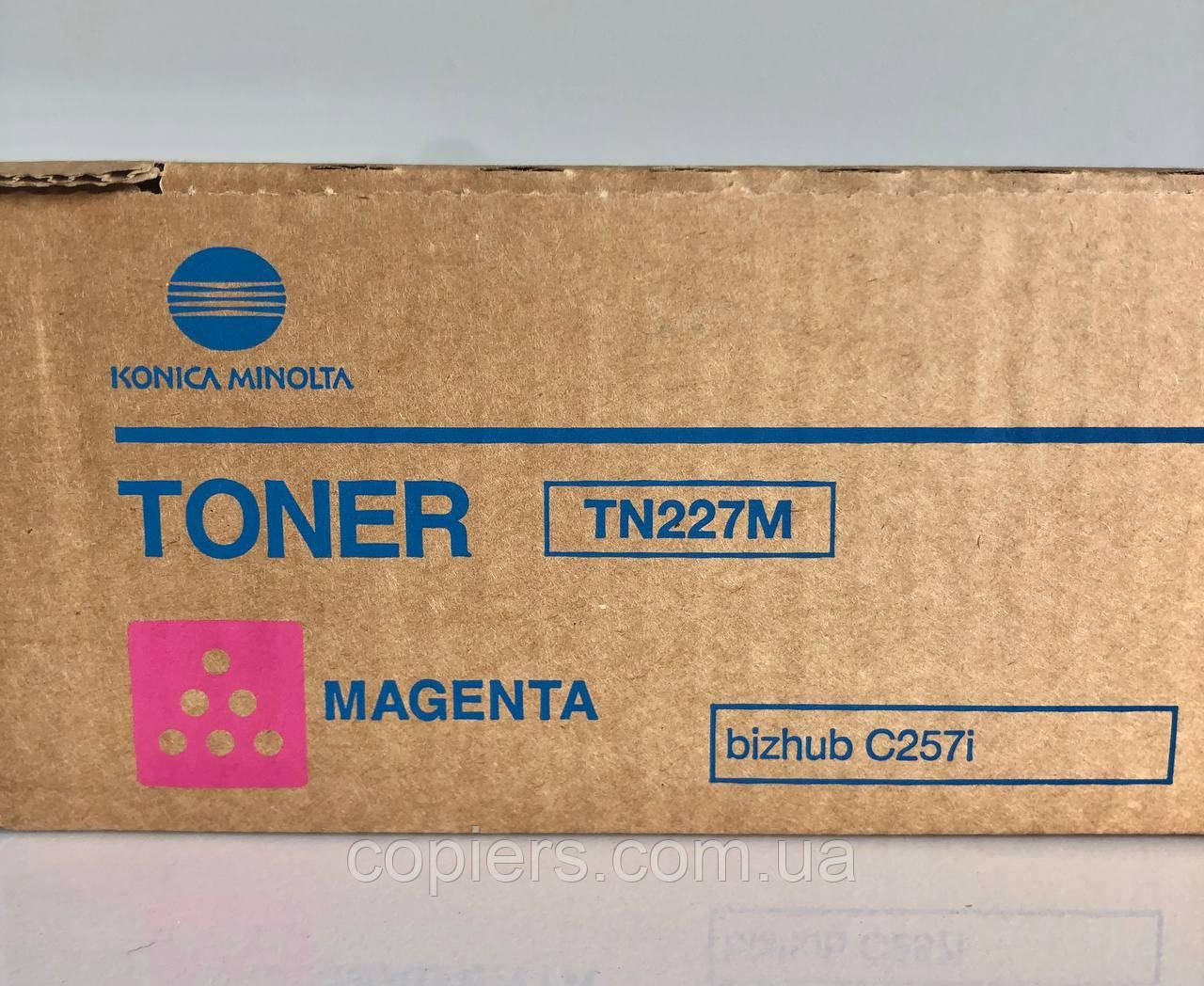 Тонер картридж TN227M (magenta) bizhub C257i оригінал, ACVH350, TN-227 M