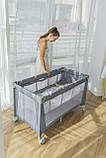 Манеж дитячий ігровий CARRELLO Piccolo+ CRL-18102 Ash Grey Сірий, фото 8