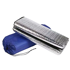 Підстилка під намет 195×143 см алюмінієвий килимок підкладка для кемпінгу вологозахисний Lugi Kemping