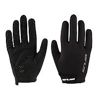Велоперчатки з пальцями GUB 2129 black спортивні рукавички [гелеві вставки | лайкра | microwipe | вентиляція] XL