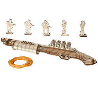 Конструктор Robotime 3D дерев'яний пазл модель Дробовик М870 ROKR Justice Guard M870 LQ-501