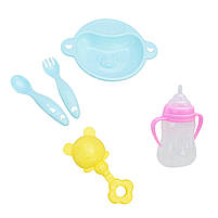 Пупс LD9402D-H з аксесуарами у сітці 23 см, фото 5