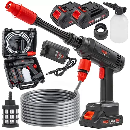 Мийка високого тиску акумуляторна RED TECHNIC RTMC0149, фото 1