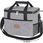 Термосумка Trizand 23842 20 л — водонепроникна, з охолоджувальними вставками, для пікніка та подорожей, фото 2