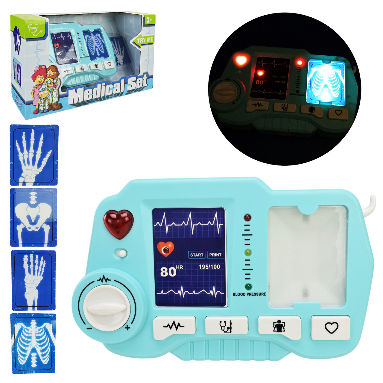 Набір доктора D1511A з рентгеном, батарейками та аксесуарами, фото 1