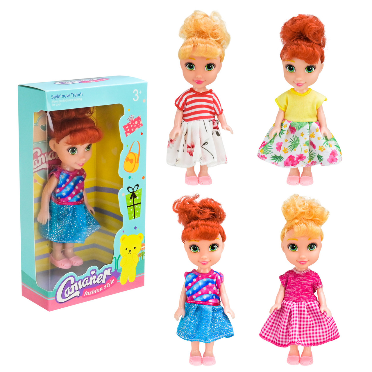 Лялька KQ118 набір 4 видів з аксесуарами, фото 1