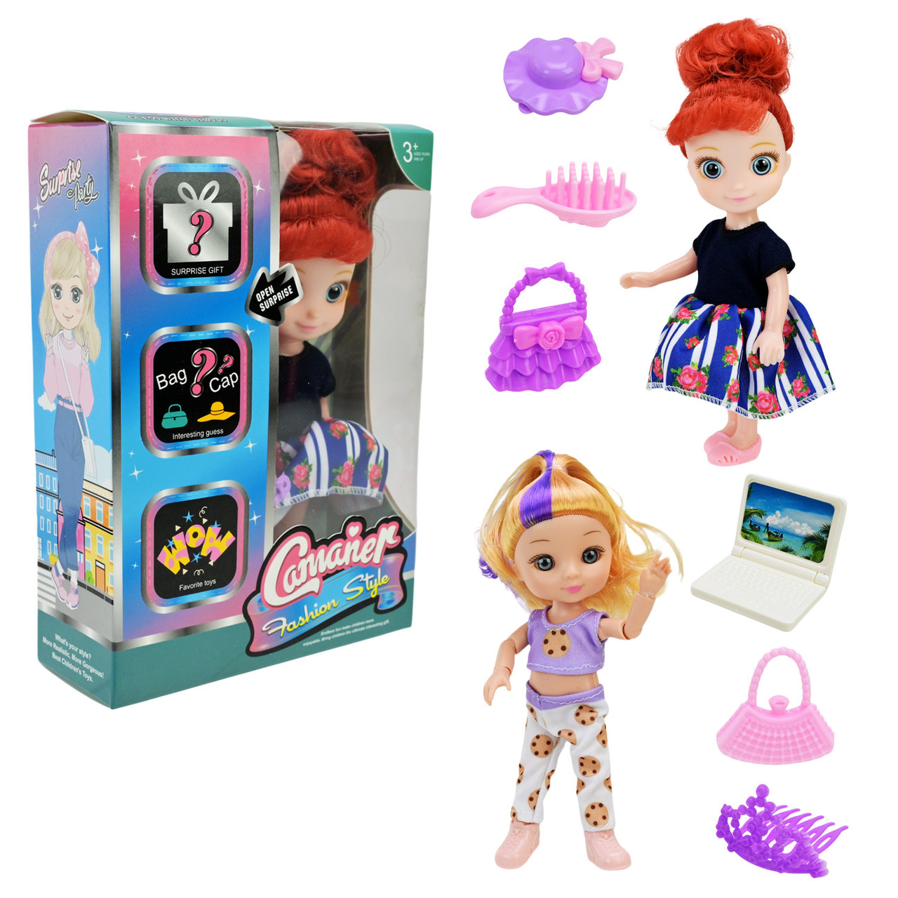 Лялька KQ175B/C у наборі 2 види з аксесуарами, фото 1