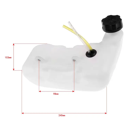 Бензобак для мотокосів POWERCRAFT BК 5230S, фото 2