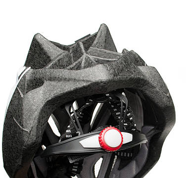 Шолом велосипедний ONRIDE Grip L (58-61 cм) Білий із чорним, фото 6