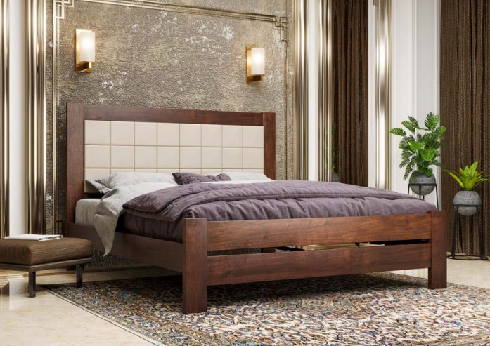 Ліжко дерев'яне Марсель (полуторне, двоспальне)