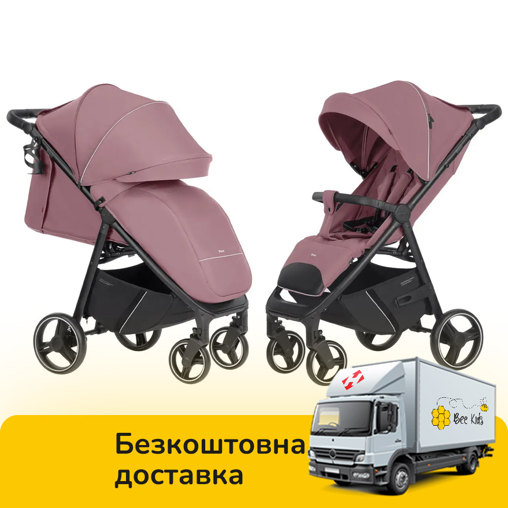 Коляска прогулянкова дитяча CARRELLO Bravo CRL-8512 Crystal Pink Рожева, фото 1