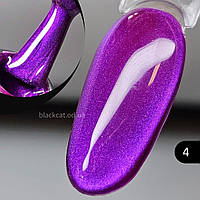 Шовкова кішка яскрава фуксія, яскраво-рожевий гель лак котяче око яскраве для нігтів Neon Global 8мл №4