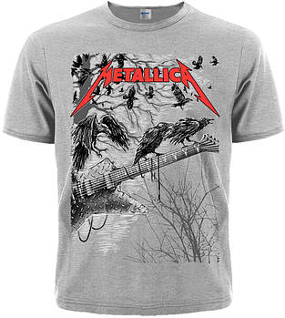 Меланж футболка Metallica (guitar with ravens), Розмір XXL