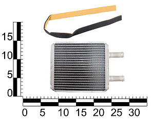 Радіатор опалення ВАЗ 2170-72, алюм., до кондиціонера Halla, фото 2