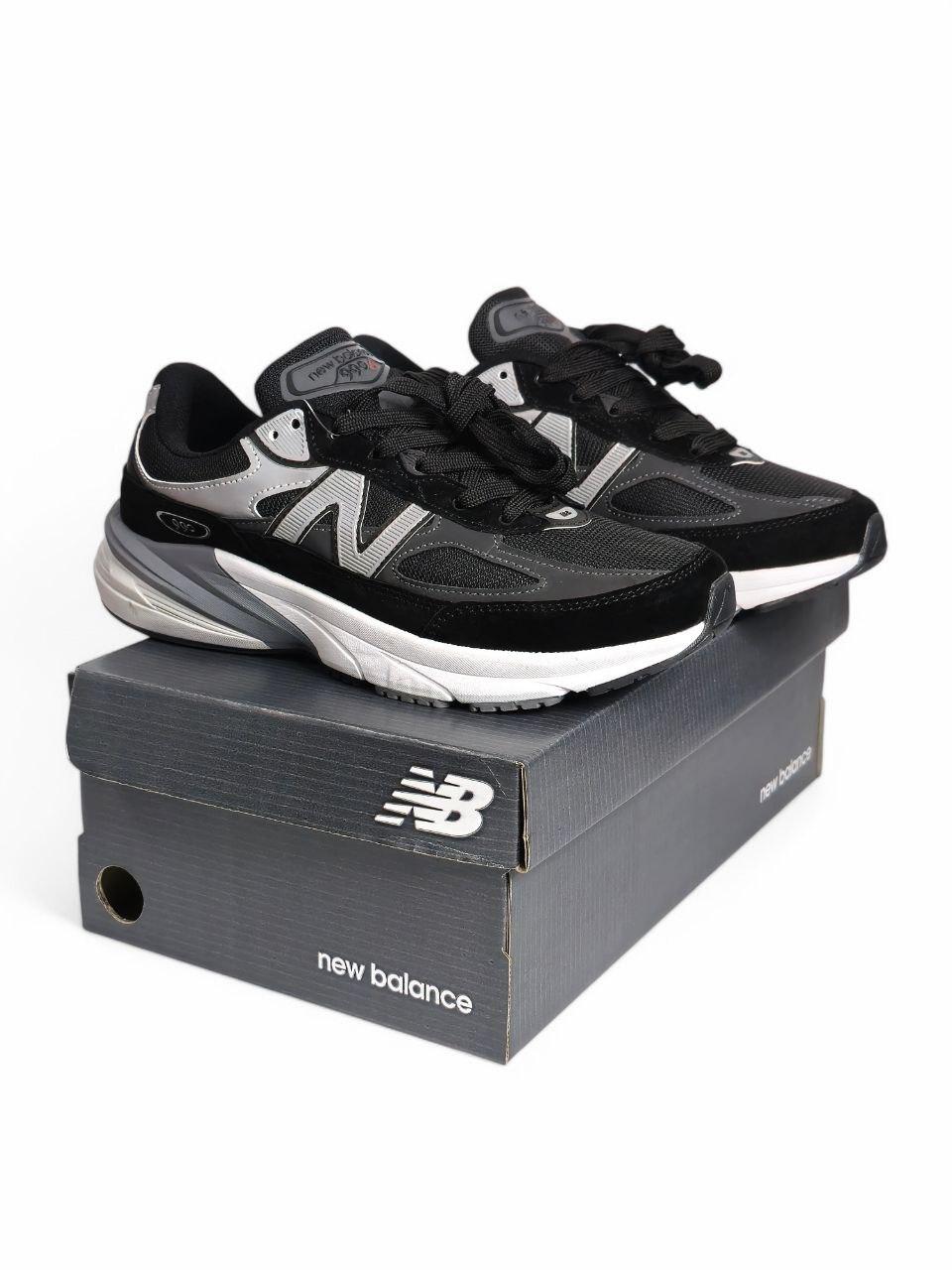 Кросівки чоловічі чорі New Balance 990v6 Black Grey White (19776)