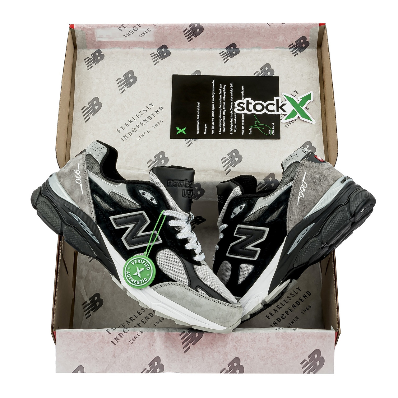Кросівки чоловічі чорі New Balance 990 V3 "DTLR Greyscale" (13684)