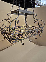 Кований органайзер для каструль та сковорідок ручної роботи. 1