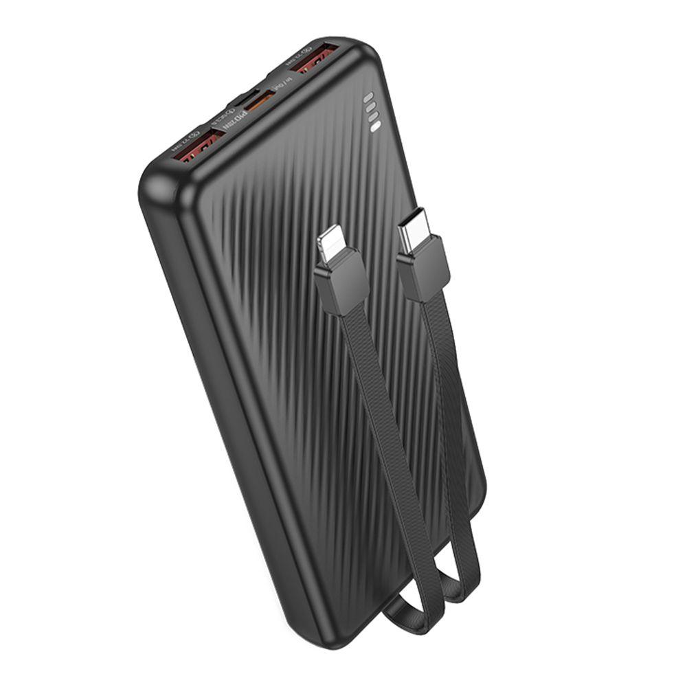 Універсальна Мобільна Батарея Power Bank Borofone BJ57 Graceful 22.5W+PD20W with cable 10000 mAh Колір Чорний