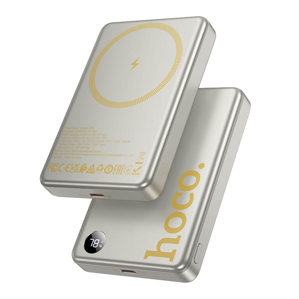Універсальна Мобільна Батарея Power Bank Hoco Q34 Clever PD20W magnetic with digital display 10000mAh Колір
