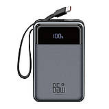 Універсальна Мобільна Батарея Power Bank XO PR267 65W with 65W Type-C two-way charging cable 20000 mAh Колір, фото 5