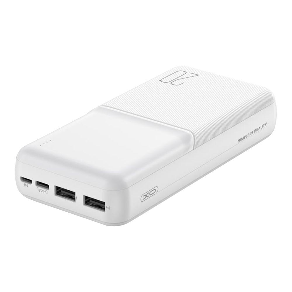 Універсальна Мобільна Батарея Power Bank XO PR252 Lighted Mobile Power 20000 mAh Колір Білий