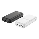 Універсальна Мобільна Батарея Power Bank XO PR252 Lighted Mobile Power 20000 mAh Колір Білий, фото 7