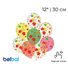 Принт 422 BELBAL-ББ 12" Кленове листя - кристал асорті