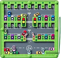 UrbanKit «Алфавітний Лабіринт»: Магнітна розвиваюча Дерев'яна Іграшка в Стилі Монтессорі для Малюків