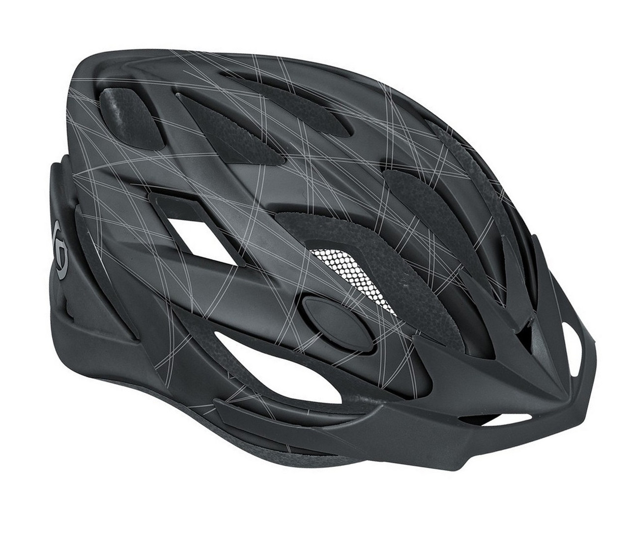 Шолом велосипедний KLS Rebus M/L (58-61 см) Black Matt
