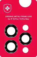 Захисне скло на камеру Neu Chatel для iPhone 15 Pro Max Black Titanium