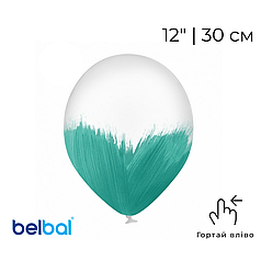 Принт 014 BELBAL-ББ 12" Браш тіфані на прозорому