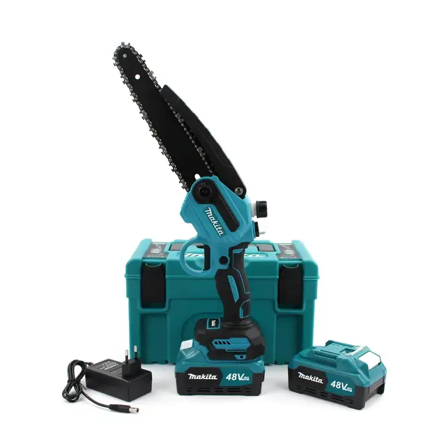 Акумуляторна мініпила Makita DUC155HN-8 (48V, 6AH, шина 20 см) з напівавтоматичним змащенням ланцюга