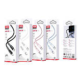 Кабель USB XO NB-Q226B 60W Silicone two-color Type-C to Type-C Колір Чорний, фото 4