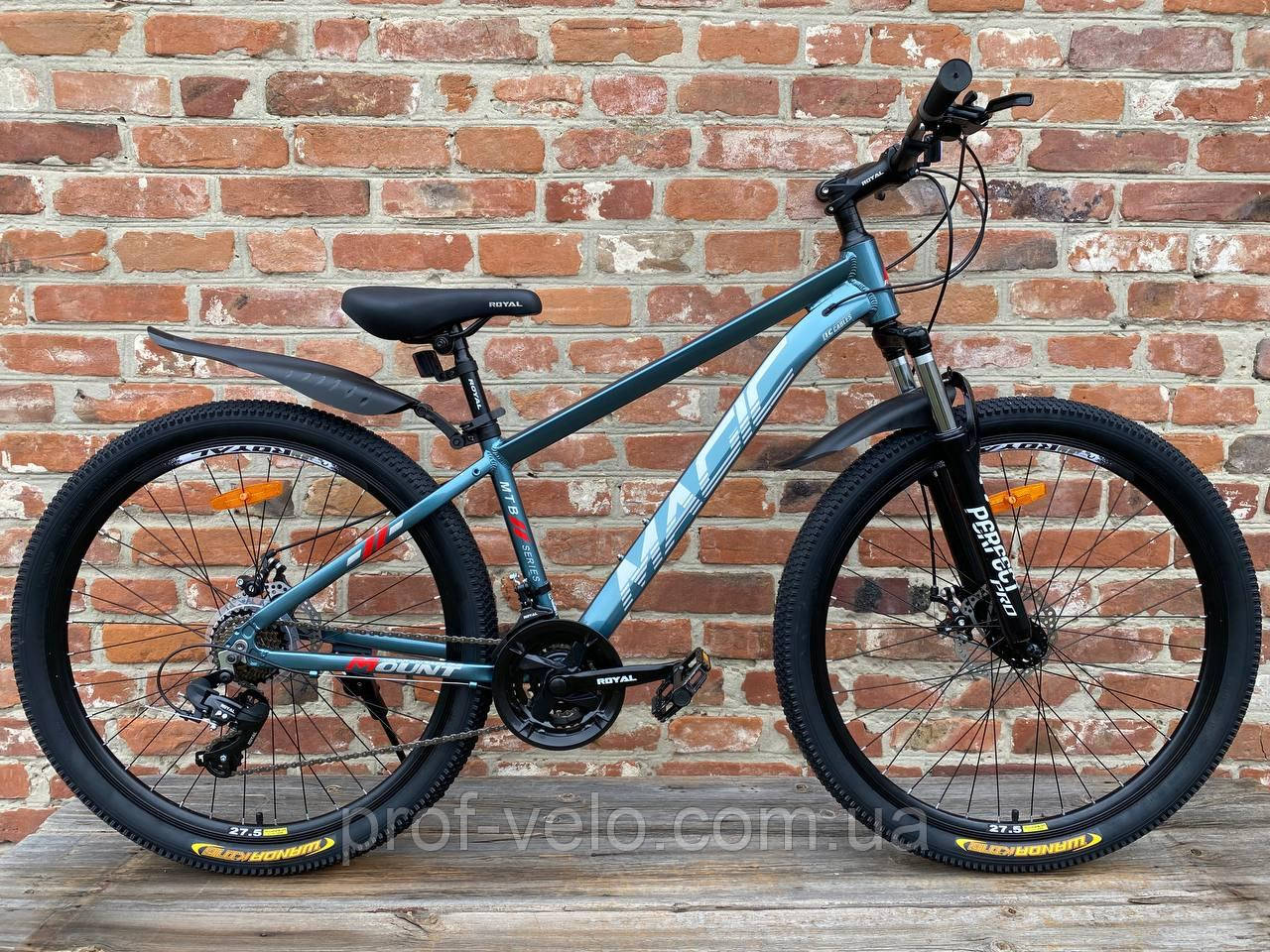 Велосипед Royal 27.5" MAGIK сіро-червоний 2025