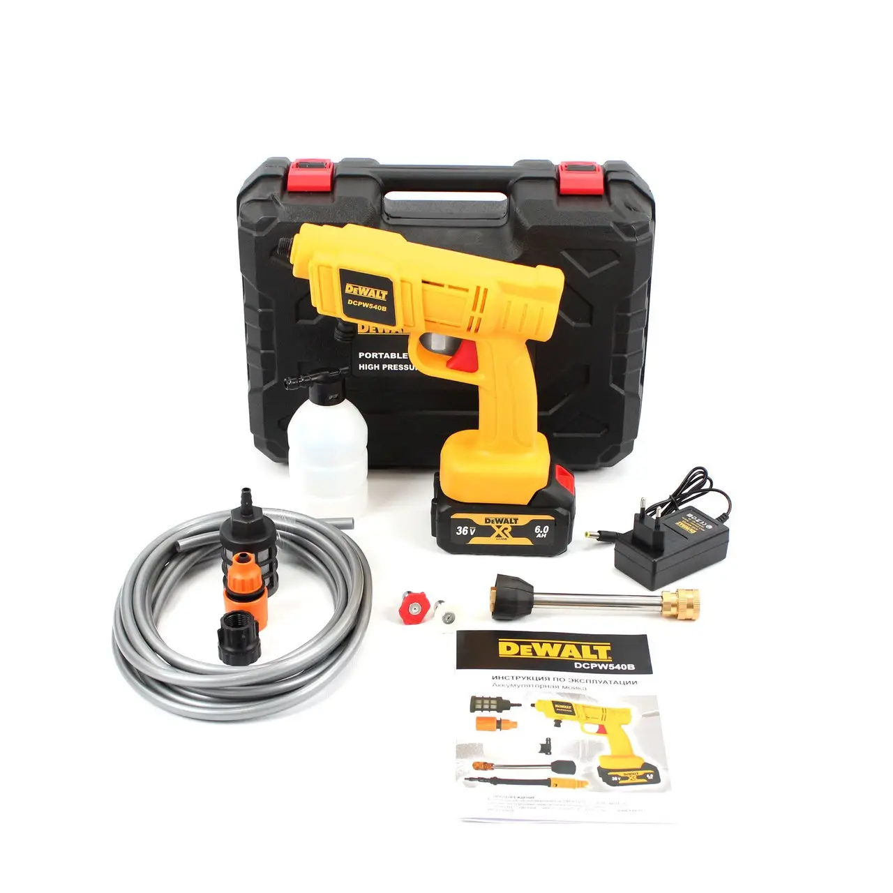 Акумуляторна ручна мийка DeWalt DCPW540B (36V, 6Ah, 26bar)